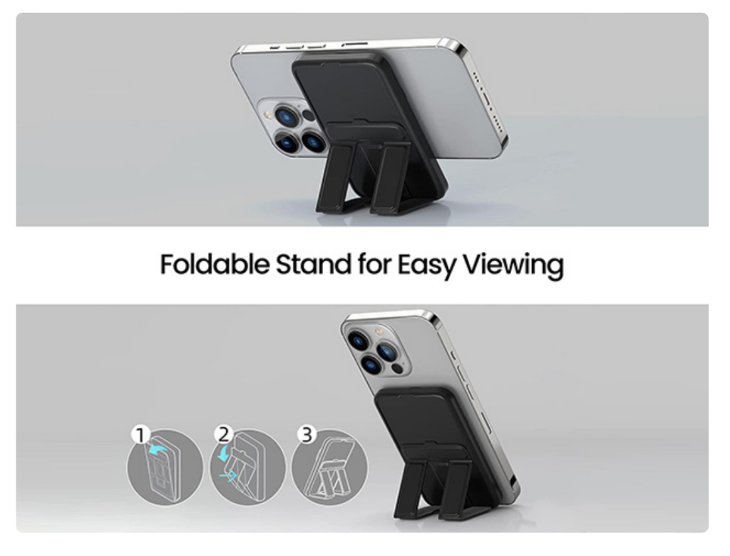 Get Your Hands on the Magnetic Wireless Portable Charger with Foldable Stand