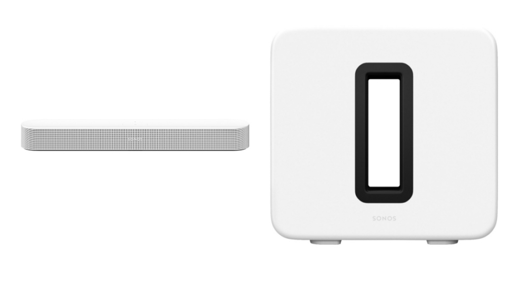 Experience Cinematic Sound at Home with Sonos Beam (Gen 2) and Sub (Gen 3) Combo