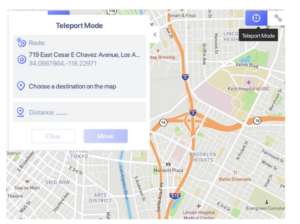 Change location gps tool