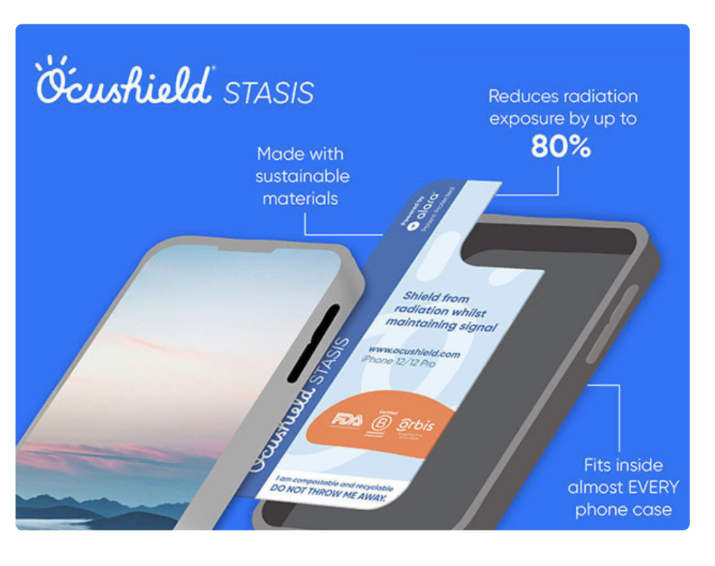 EMF Radiation Protection Insert for iPhone 13 Pro/ 14/ 14 Pro: Filter Out Up to 75% of Harmful Radiation