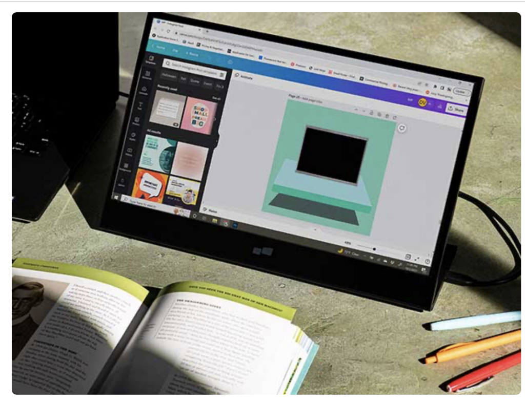 Experience HD on the Go with the Mobile Pixels Glance: Portable 16″ Monitor with 1080P FHD Display