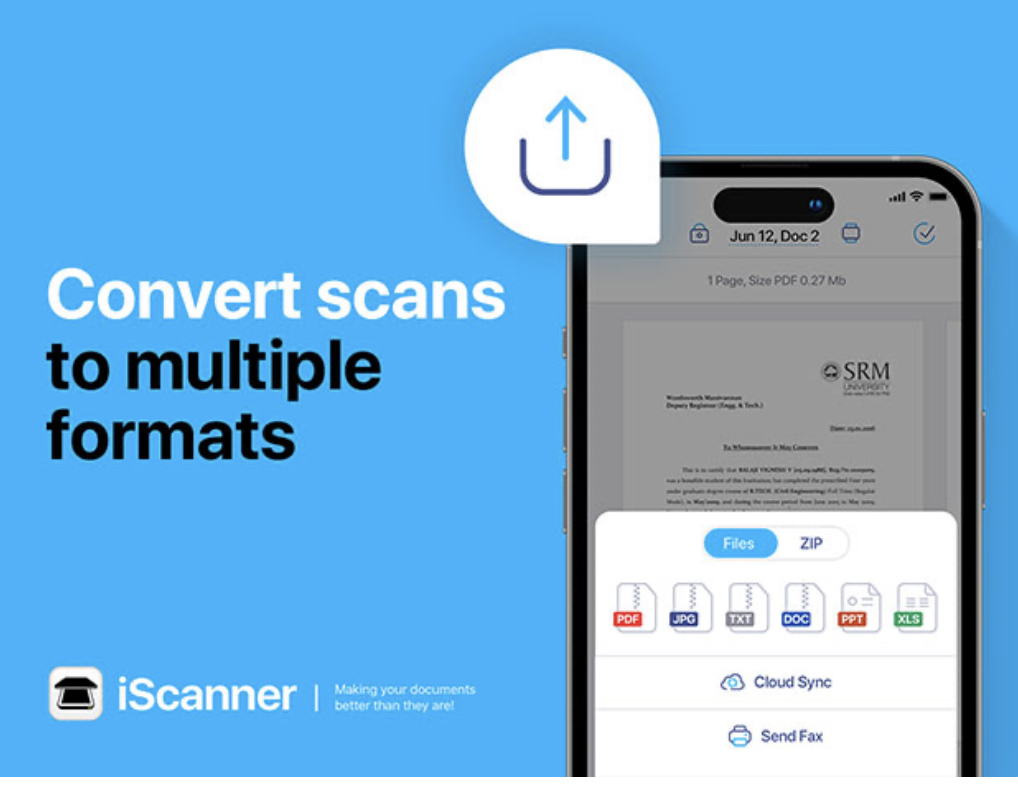 iScanner App iPhone, iPad Lifetime Use Account (1/2) Price of Original
