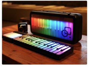 Smart Portable Piano's Interactive LED Keys, Magnetic Design