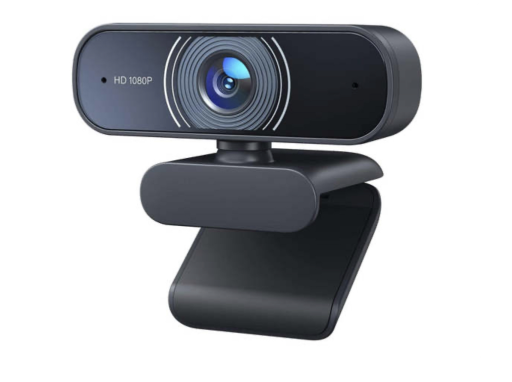 RALENO 1080P Webcam with Dual Built-in Microphones for High-Quality Video Calls and Meetings