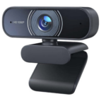 RALENO 1080P Webcam with Dual Built-in Microphones for High-Quality Video Calls and Meetings