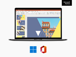 $50.99 The All-In-One Microsoft Office Pro Plus 2021 for Windows Lifetime License + Windows 11 Pro Bundle