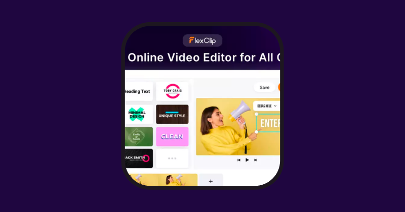 $69 FlexClip Lifetime Subscription Deal