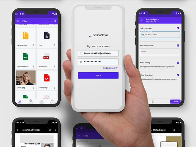 $99.99 Prism Drive Cloud Storage 20TB Lifetime Subscription