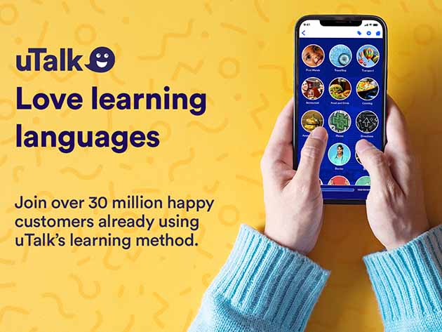 $89.99 uTalk Language Learning Lifetime Subscription (150+ Languages)