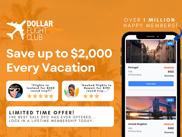 Save $69 Book Flight with Dollar Flight Club Premium Plus