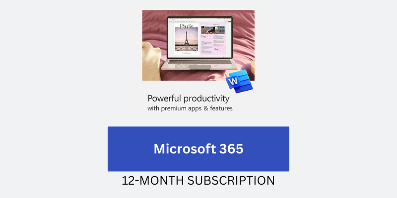 Microsoft 365: Elevate Your Productivity with a 12-Month Subscription