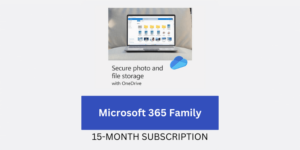 Microsoft 365 Family: 15-Month Subscription [6TB OneDrive Cloud Storage/6 People, For PC/Mac]