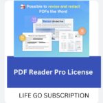 $60 PDF Reader Pro License Life Go Subscription